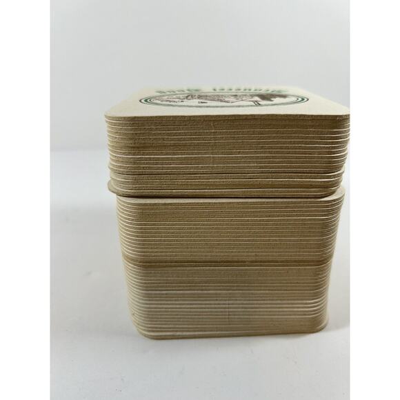 German Brewery Barware Coasters Mats Brauerei Gaag Square Green White - Picture 8 of 8